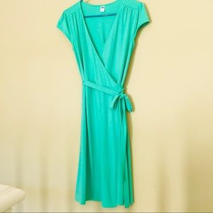 Old Navy Green Wrap Dress S